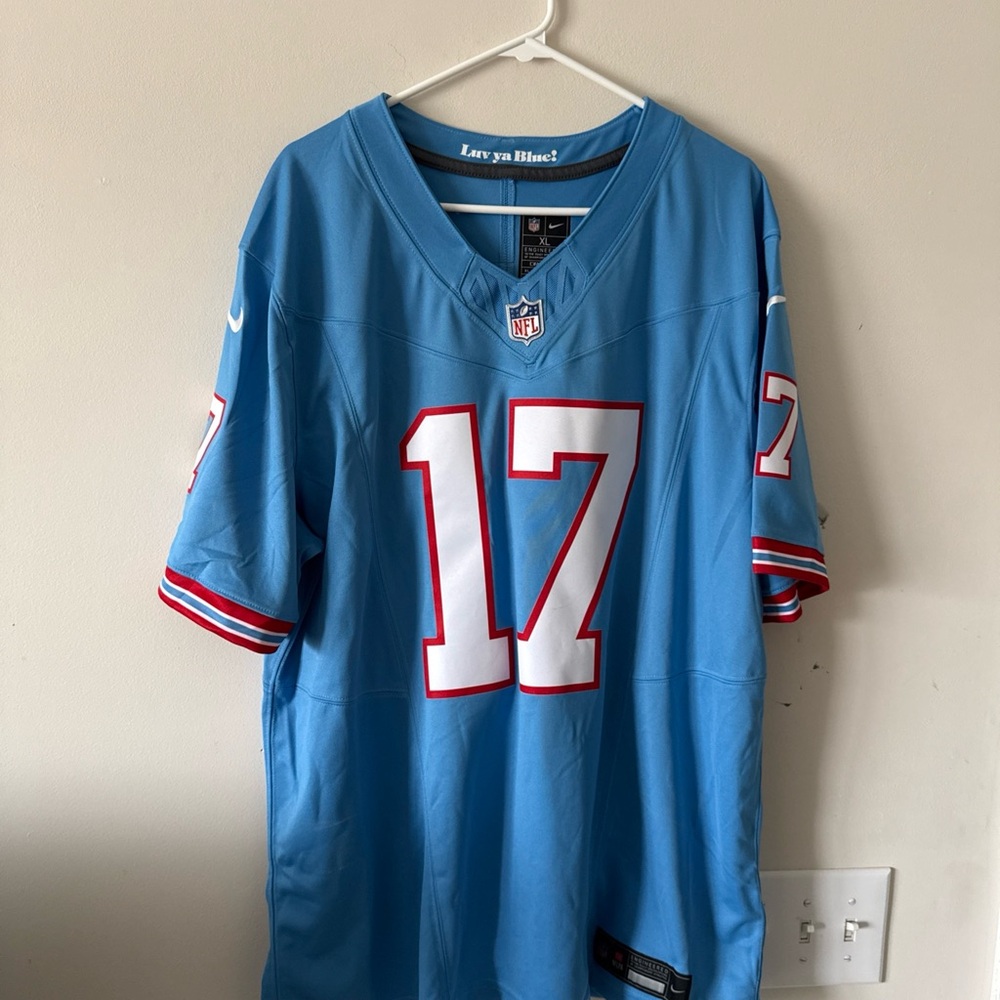 Nike Blue and Red Men's Jersey